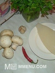 Приготовление блюда по рецепту - Суп из тыквы с грибами и кальмарами. Шаг 7