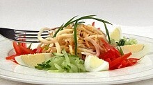 Рецепт - Закуска из жареных кальмаров