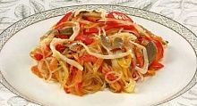 Рецепт - Рисовая лапша с овощами по-тайски