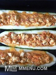 Приготовление блюда по рецепту - Лодочки с курицей. Шаг 5