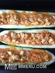 Приготовление блюда по рецепту - Лодочки с курицей. Шаг 5