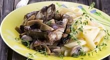 Рецепт - Жаркое из мяса кабана с грибами