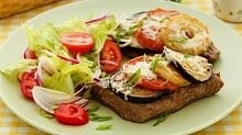 Рецепт - Баранина с баклажанами и помидорами