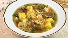 Рецепт - Грибная похлебка с мясом
