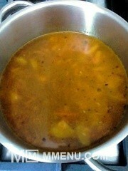 Приготовление блюда по рецепту - Крем-суп из кабачков со сливками. Шаг 6