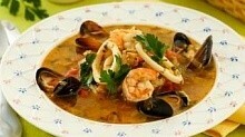 Рецепт - Острый суп с морепродуктами