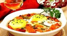 Рецепт - Яичница-глазунья с овощами