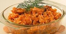 Рецепт - Капуста, тушенная с курицей
