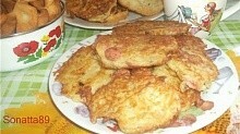 Рецепт - Оладьи из картофеля,сыра,колбасы