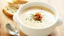Рецепт - Сливочный суп с морепродуктами