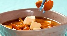 Рецепт - Суп мисо с намеко и тофу