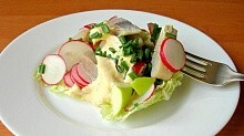 Рецепт - Салат «Норвежский» с сельдью, вкусный салат за 5 минут!