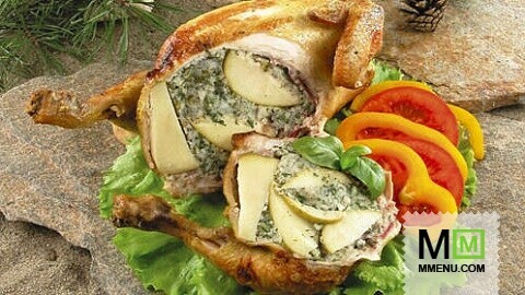 Цыплята, фаршированные яблоками Цыплята, фаршированные яблоками