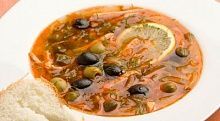 Рецепт - Солянка с копченой курицей
