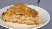 Рецепт - Безумно вкусный яблочный пирог из сухого теста