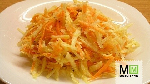 Салат из сельдерея и моркови - видео рецепт