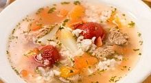 Рецепт - Суп из баранины с картофелем и рисом