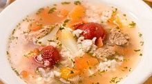 Рецепт - Суп из баранины с картофелем и рисом
