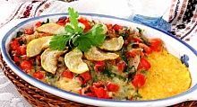 Рецепт - Кукурузный пирог с овощами