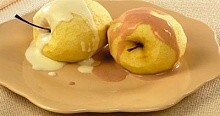 Рецепт - Печеные яблоки с кремом