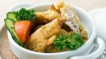 Рецепт - Жареное рыбное филе в чесночном соусе