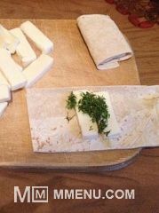Приготовление блюда по рецепту - Рулетики из лаваша с плавленым сыром. Шаг 2