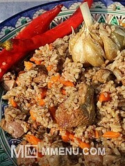 Приготовление блюда по рецепту - Настоящий узбекский плов в казане на костре. Шаг 7