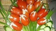 Рецепт - Тюльпаны из помидор