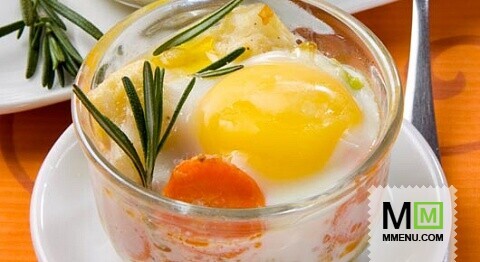 Яйца, запеченные с овощами Яйца, запеченные с овощами