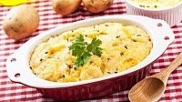 Картофельный гратен с сыром, по-французски