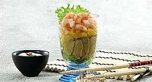 Рецепт - Салат-коктейль с креветками