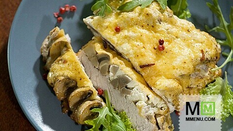 Мясо, запеченное с грибами Мясо, запеченное с грибами