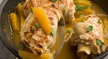 Рецепт - Рулетики с апельсиновым соусом