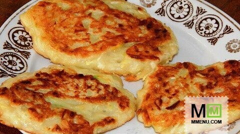 Кабачковые оладьи с сыром