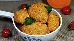 Рецепт: Котлеты с куриного фарша и тыквы Рецепт: Котлеты с куриного фарша и тыквы