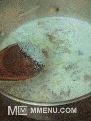 Приготовление блюда по рецепту - Семга с грибным соусом. Шаг 3