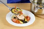 Приготовление блюда по рецепту - Суп с форелью по-гречески. Шаг 17