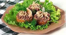 Рецепт - Канапе с пюре цыпленка
