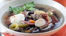 Рецепт - Суп из красной фасоли