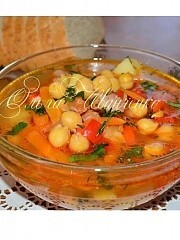 Приготовление блюда по рецепту - Суп с нутом и овощами. Вкусный и сытный.. Шаг 3