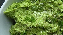 Рецепт - Пюре из зелёного горошка и мяты
