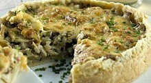 Рецепт - Киш с грибами