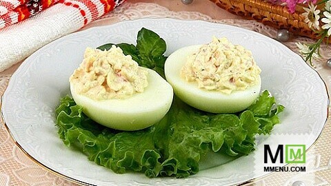 Яйца, фаршированные ветчиной Яйца, фаршированные ветчиной