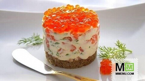 Закуска с рыбой и икрой