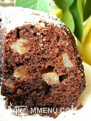 Приготовление блюда по рецепту - Шоколадный кекс с грушами. Шаг 1