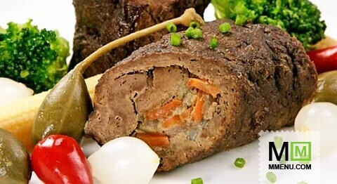 Рулетики из печенки Рулетики из печенки