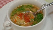 Рецепт - Томатный суп с лапшой