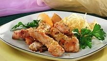 Рецепт - Курица с имбирем и персиками