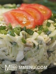 Приготовление блюда по рецепту - Салат с капустой, яйцом и зеленым горошком. Быстро, Просто и Доступно! . Шаг 1