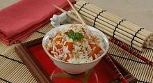 Рецепт - Рис с ванилью, молоком и хурмой
